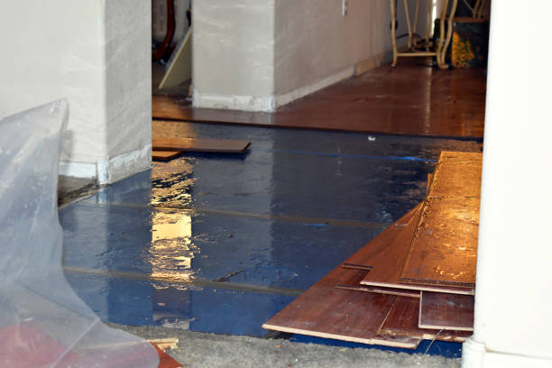 Professional Flood Damage Restoration technician working in Callaway, MN